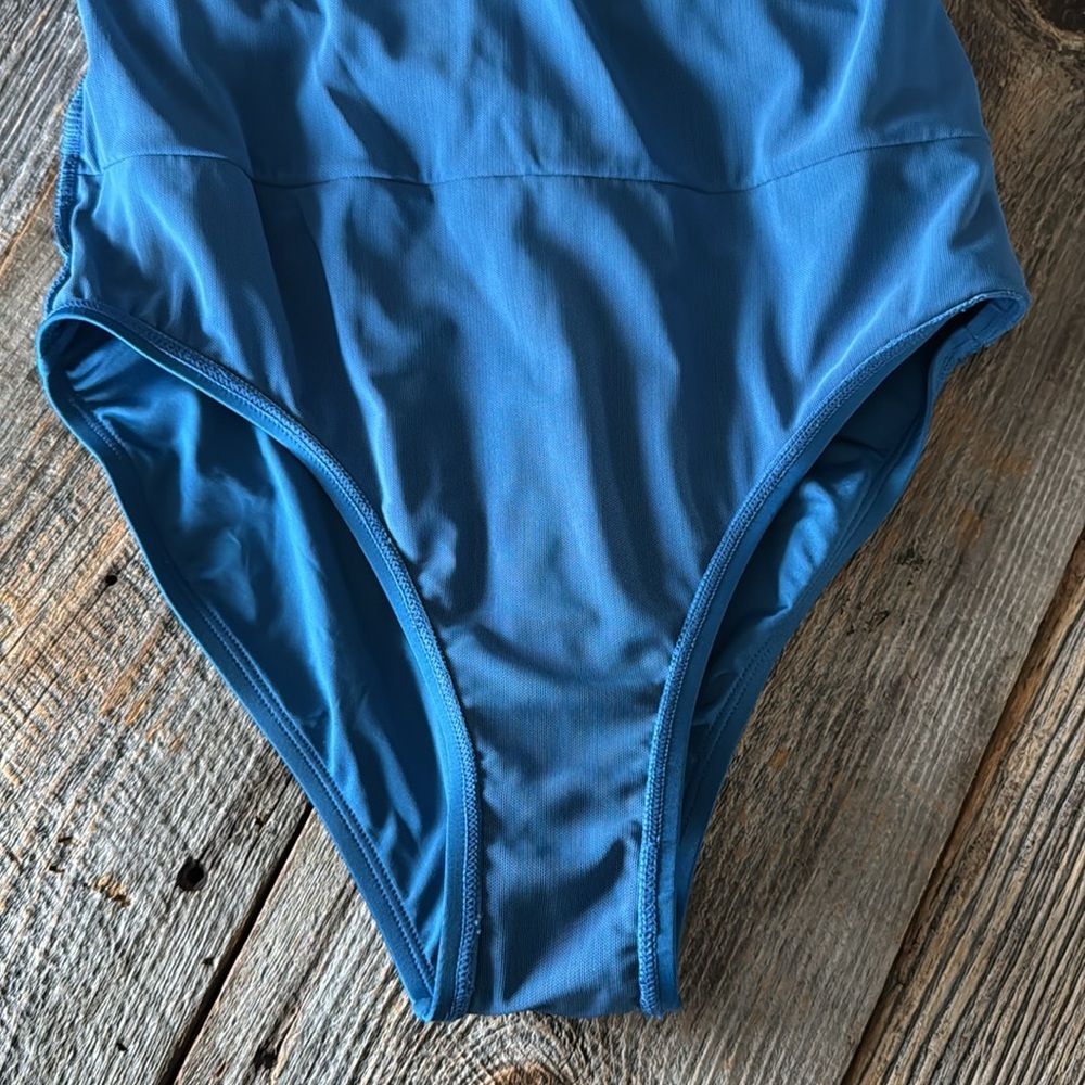 Jantzen One-Piece V-Neck Swimsuit NWOT Size 10 Moroccan Blue - Picture 10 of 12